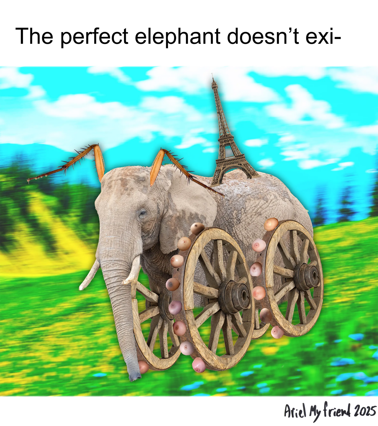 Ariel My Friend - Elephantine Ideals: Perfection, Symbolism, and the Elusiveness of the Archetype | T-shirt