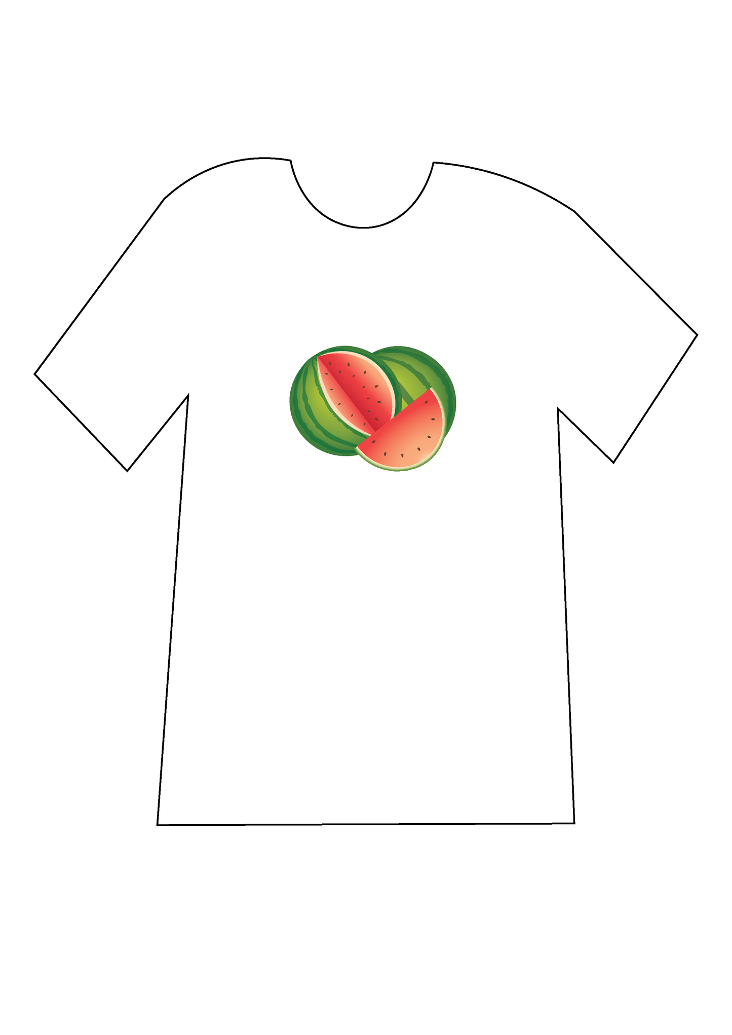 Aranzazu Moena - Watermelon (Raw) | T-shirt - Bild 1