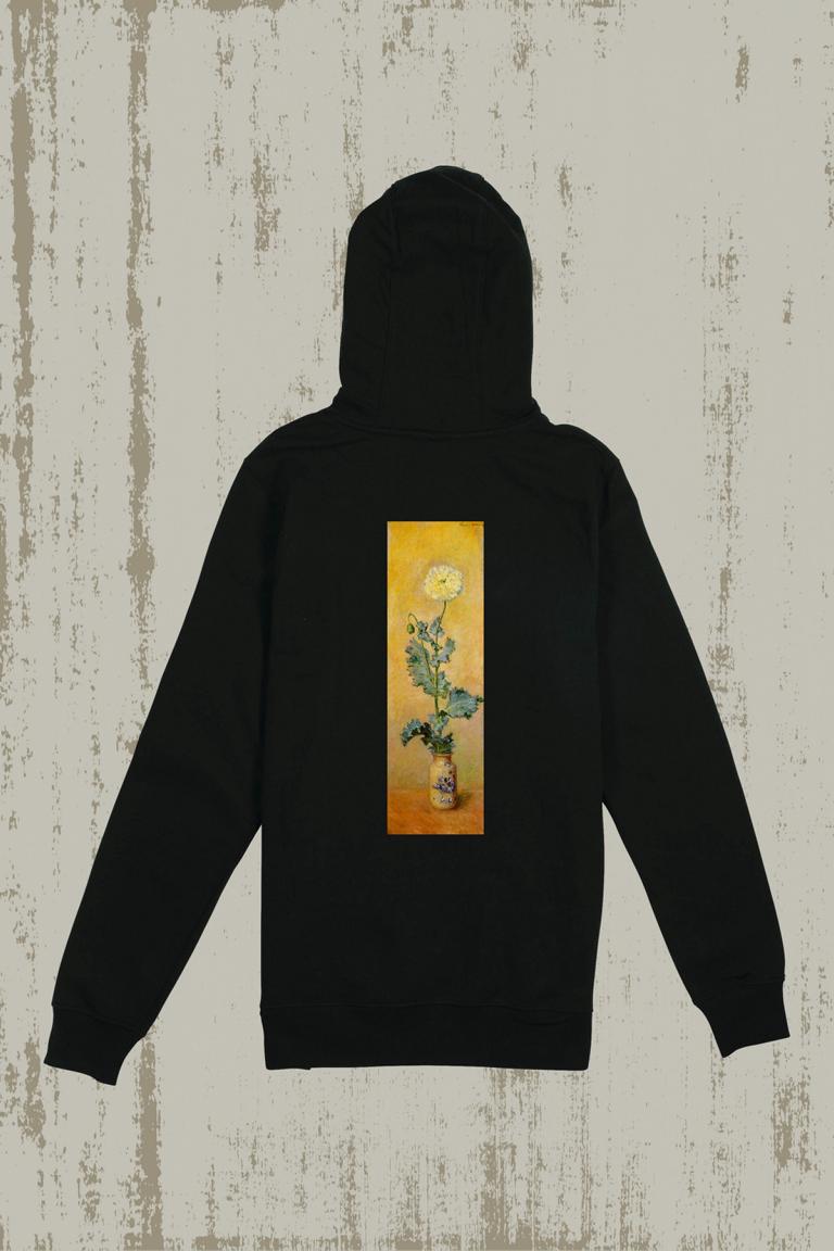 BE ART - White Poppy X Water Lilies / By Claude Monet | Hoodie