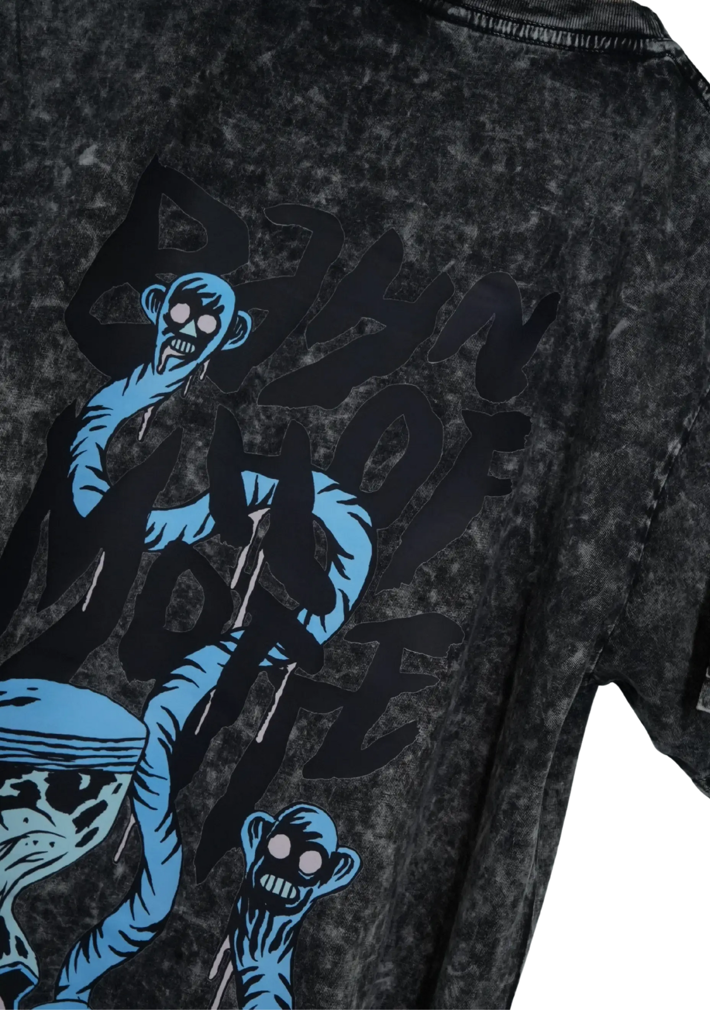 Bahnhof Motte - Zeitfressen Tour Acid Black | T-shirt - Bild 3