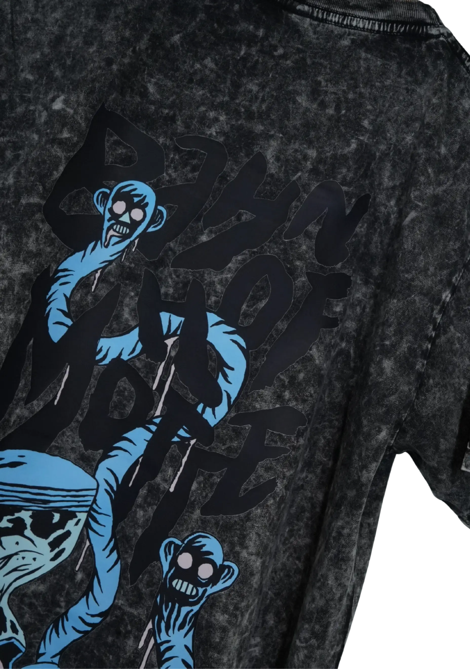 Bahnhof Motte - Zeitfressen Tour Acid Black | T-shirt - Bild 3