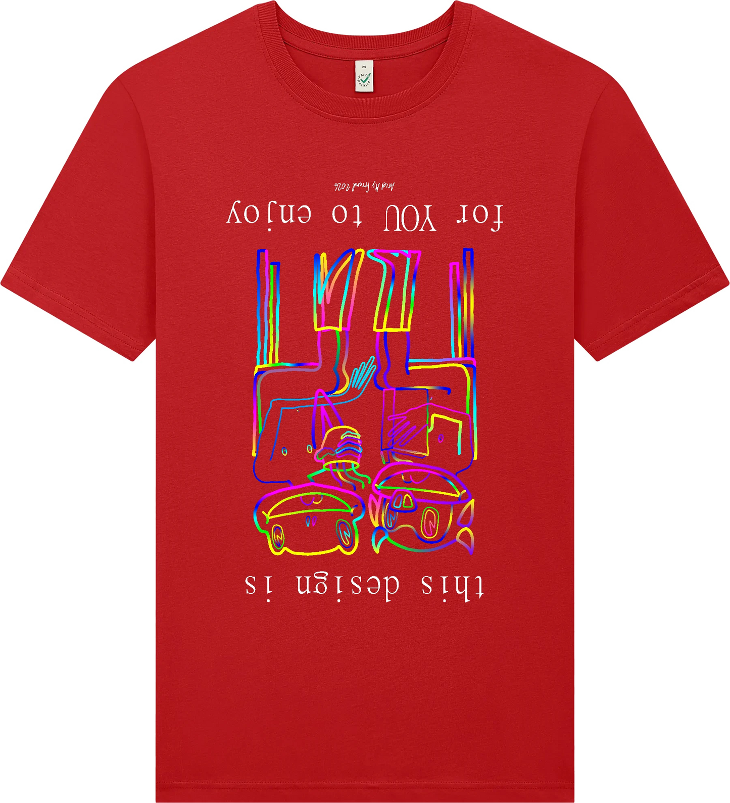 Ariel My Friend - A Rectification of an Architecture Tailored to Favor the Perspective of the External Observer | T-shirt - red