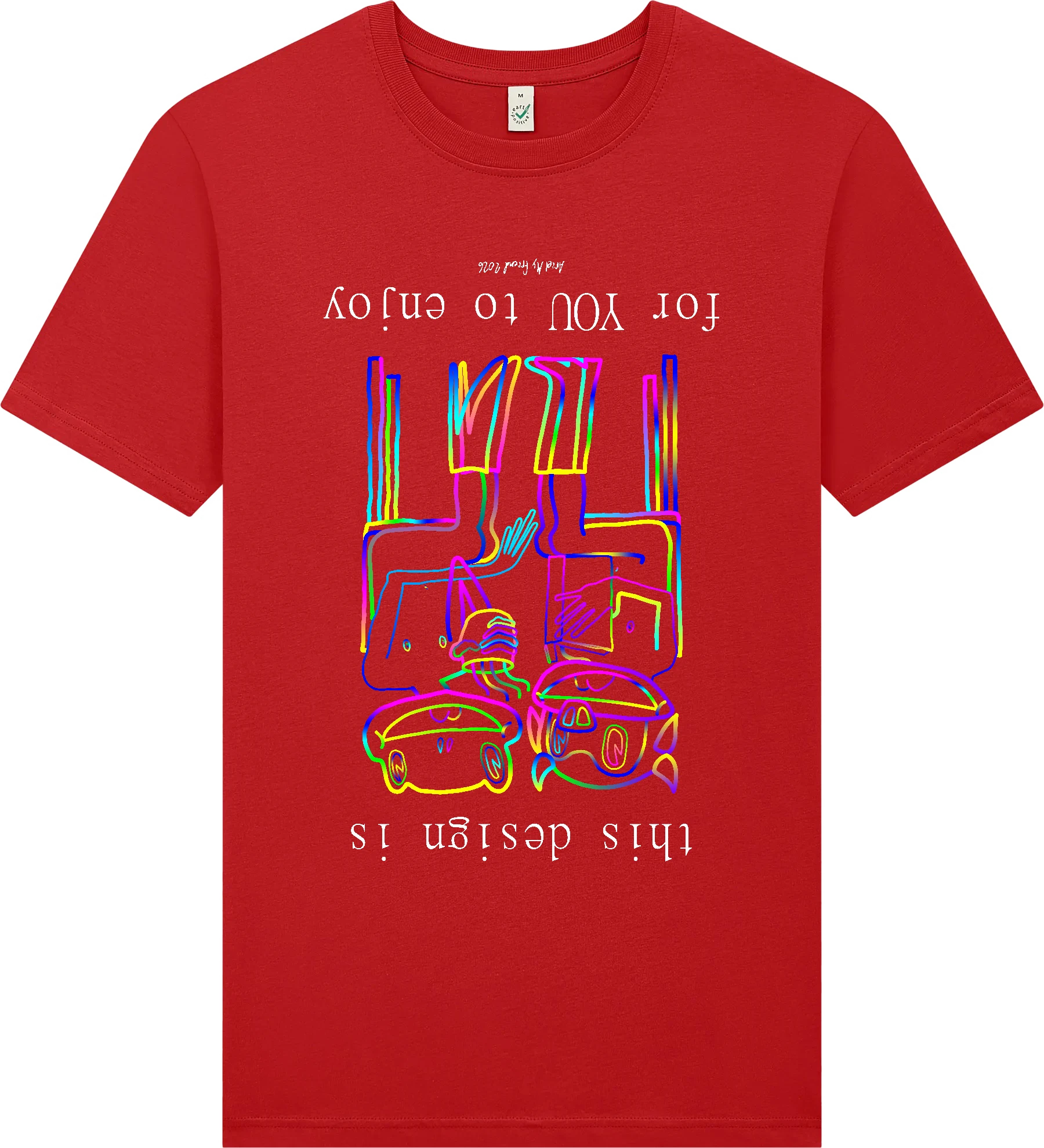 Ariel My Friend - A Rectification of an Architecture Tailored to Favor the Perspective of the External Observer | T-shirt - red