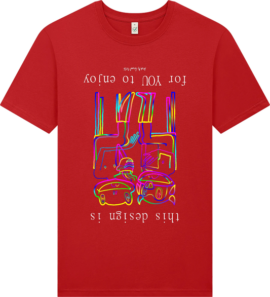 Ariel My Friend - A Rectification of an Architecture Tailored to Favor the Perspective of the External Observer | T-shirt - red